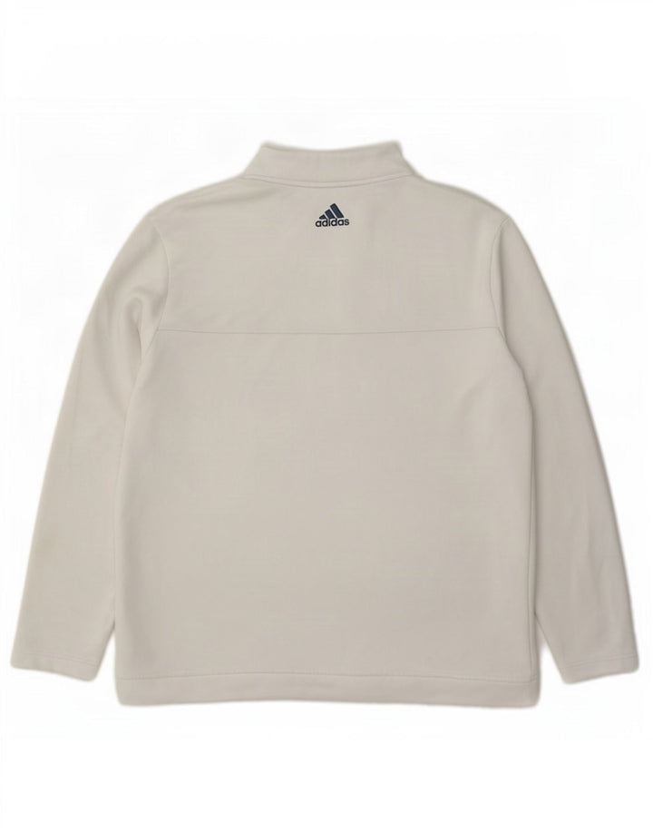 Ανδρική φόρμα πουλόβερ με φερμουάρ Adidas Top XL Λευκός Πολυεστέρας