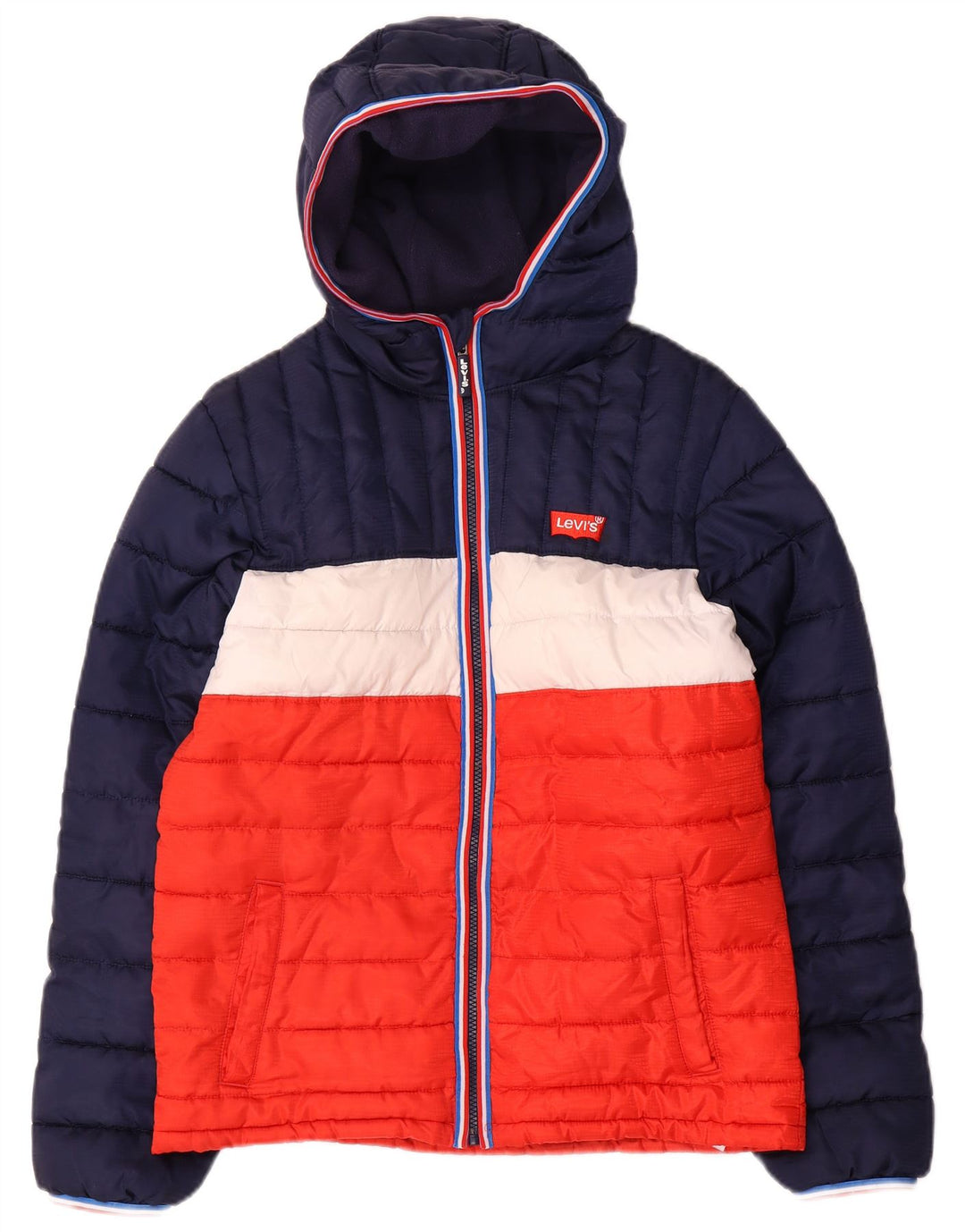 Μπουφάν Levi's Boys Hooded 15-16 Years Navy Blue Colorblock