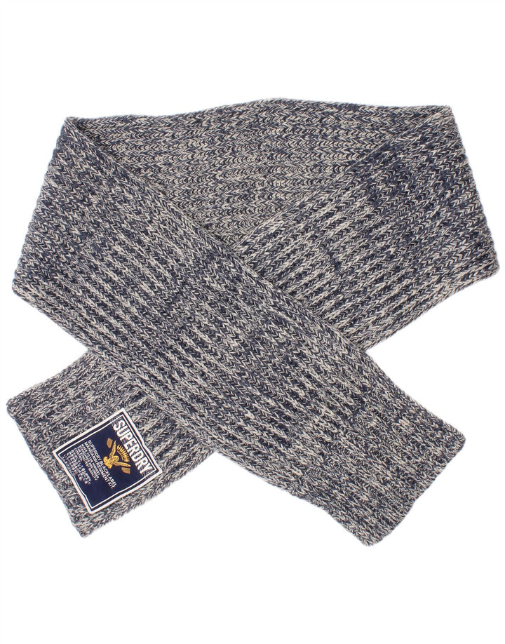 Ανδρικό πλεκτό ορθογώνιο φουλάρι Superdry One Size Blue Flecked