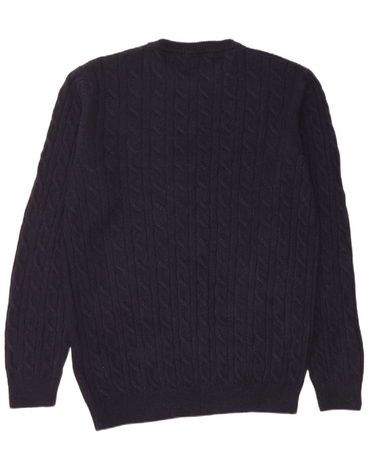 Ανδρικό πουλόβερ Timberland Regular Fit Crew Neck Jumper Μεγάλο μπλε μάλλινο