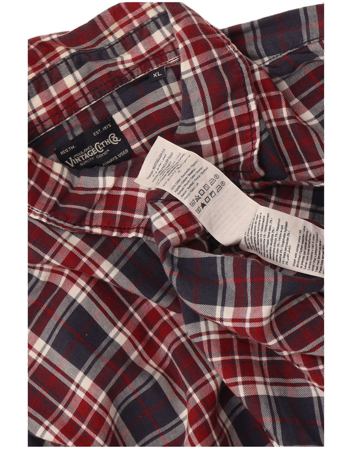 Jack & Jones Ανδρικό φανελένιο πουκάμισο XL Πολύχρωμο βαμβακερό καρό