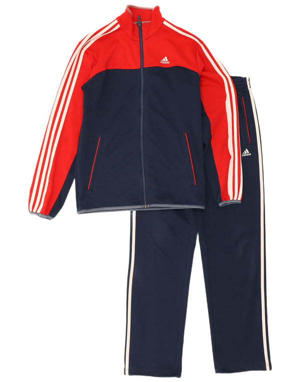 Ανδρική φόρμα Adidas UK 36/38 Small Navy Blue Colorblock Polyester