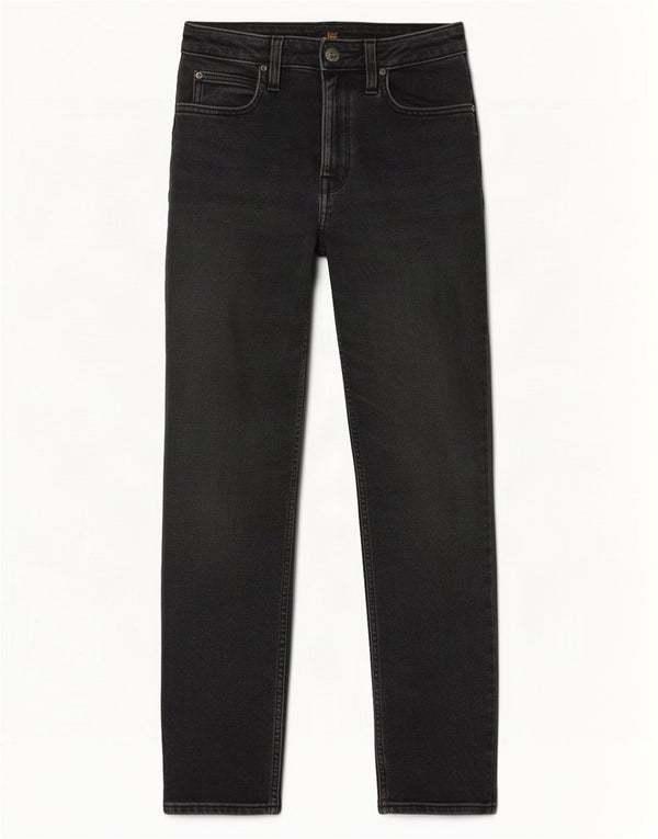 Lee Womens Carol Straight Jeans W27 L27 Γκρι βαμβακερό