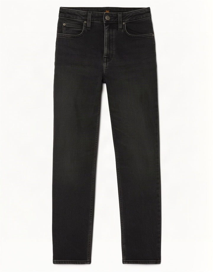 Lee Womens Carol Straight Jeans W27 L27 Γκρι βαμβακερό