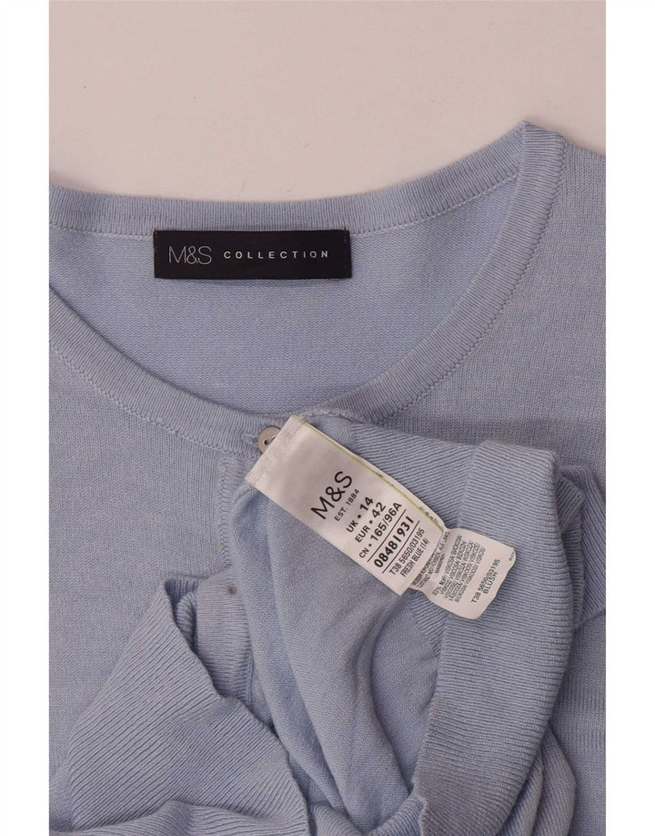 Γυναικεία ζακέτα Marks & Spencer UK 14 Medium Blue Viscose
