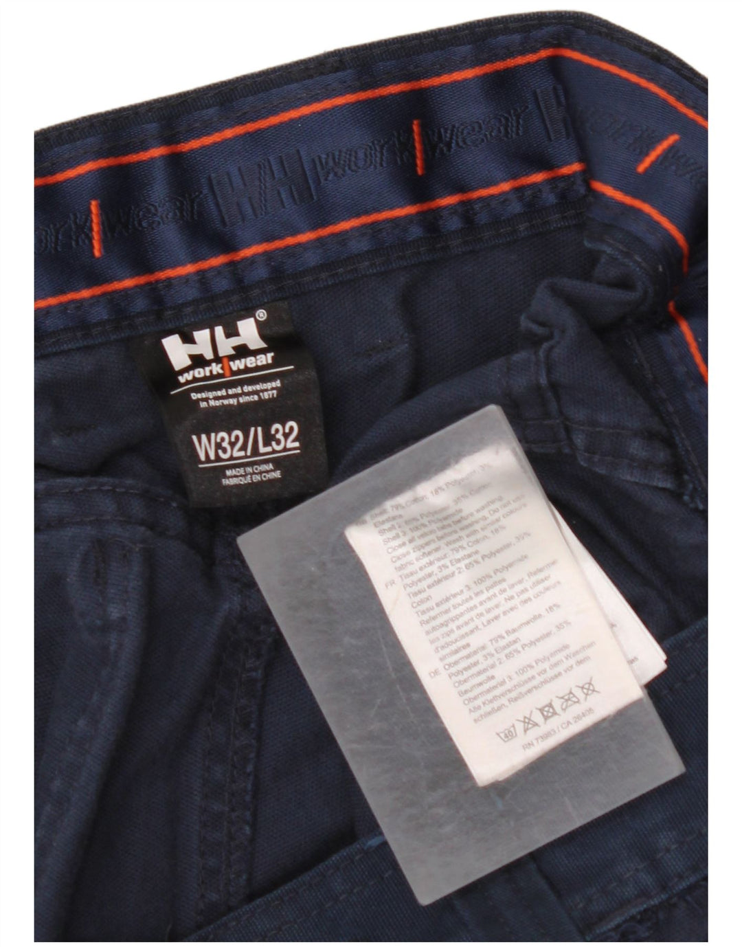 HELLY HANSEN Ανδρικό ίσιο παντελόνι Cargo W32 L32 Navy Blue Polyester