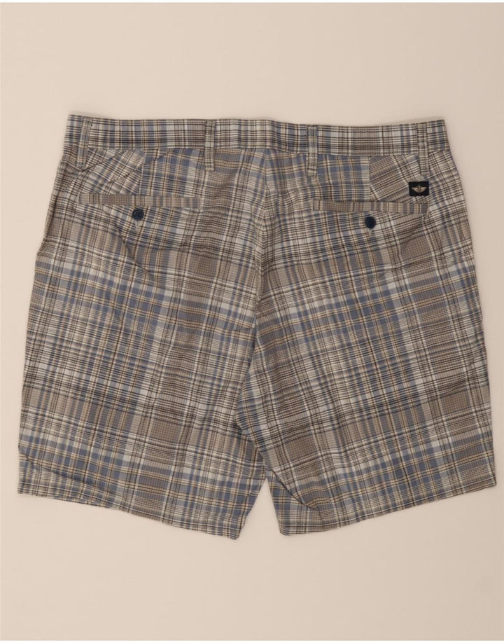 DOCKERS Womens Flex Chino Shorts EU 38 Medium W28  Grey Check Cotton Vintage Dockers and Second-Hand Dockers from Messina Hembry 