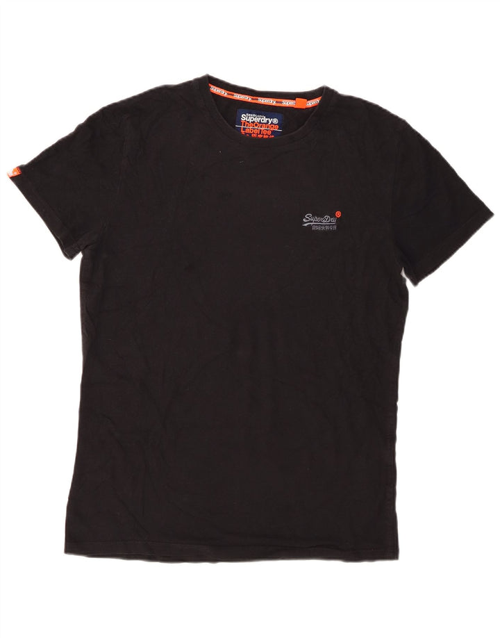 Superdry Ανδρικό T-Shirt Top Μικρό μαύρο βαμβακερό