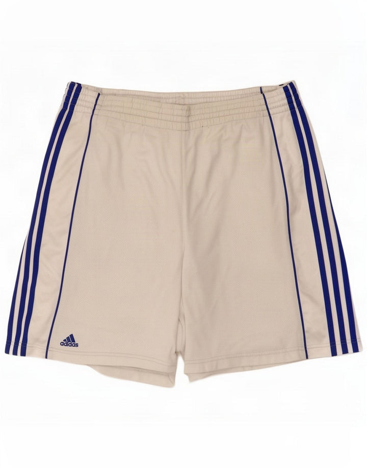 Ανδρικό αθλητικό σορτς Adidas XL Λευκό Πολυεστέρας