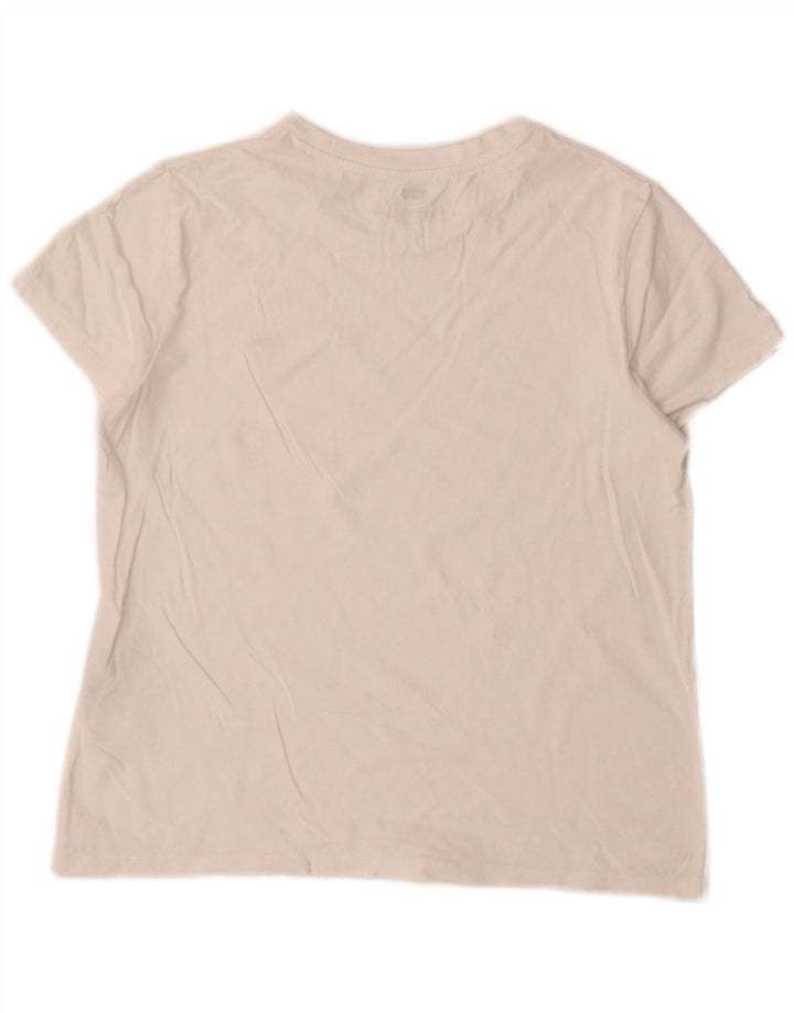 Γυναικείο T-Shirt Levi's Top UK 10 Small White Cotton