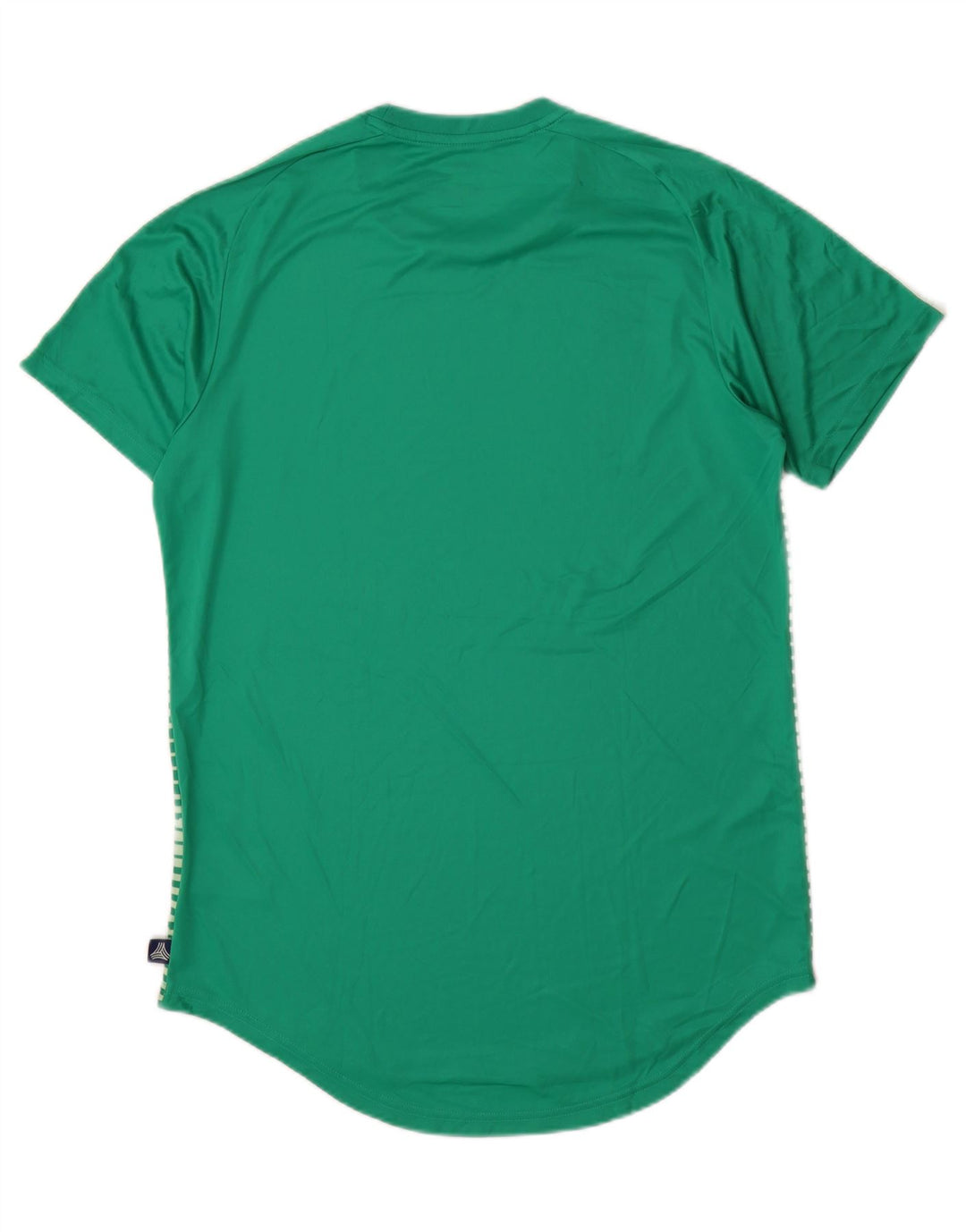 Ανδρικό T-Shirt Climalite ADIDAS Top Large Green ριγέ πολυεστέρας