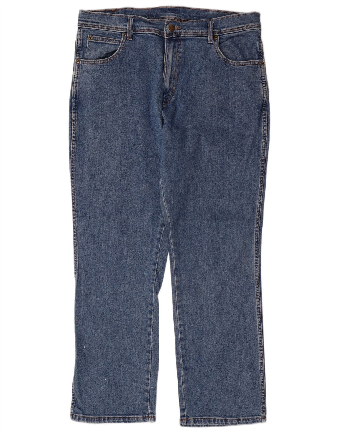 Ανδρικό τζιν WRANGLER ίσιο W36 L30 Μπλε βαμβακερό