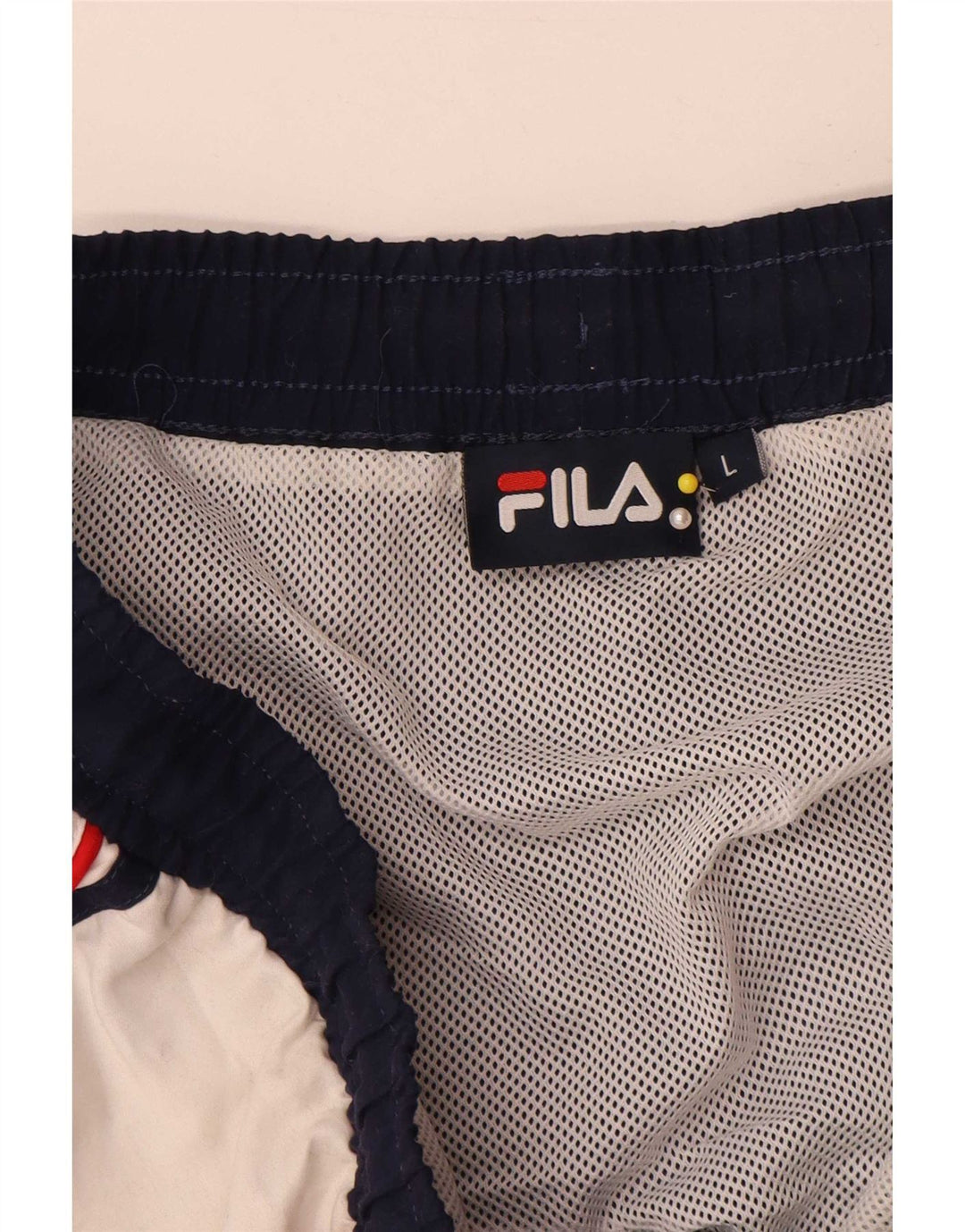 Ανδρικό σορτς κολύμβησης Fila Μεγάλο μπλε Navy Colorblock Πολυεστέρας