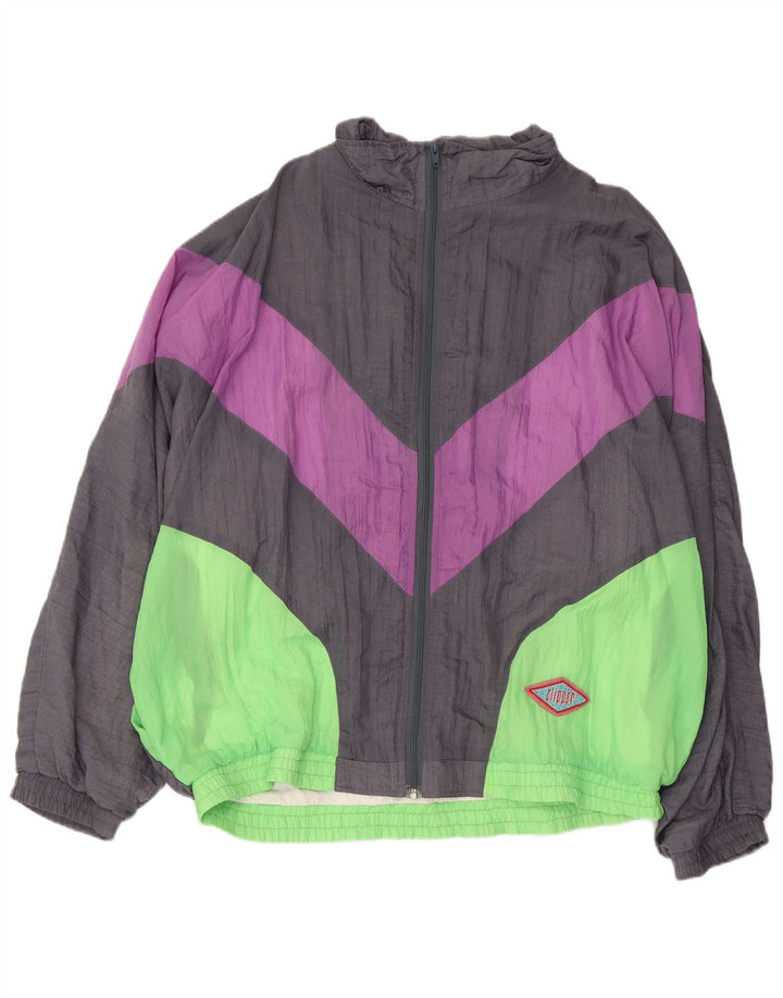 Ανδρική φόρμα CLIPPER Top Jacket UK 46 2XL Γκρι χρώματος βαμβακερό