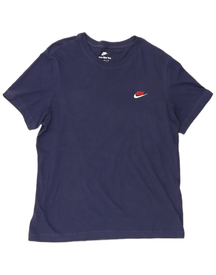 Ανδρικό μπλουζάκι Nike, τοπ μεγάλο, μπλε ναυτικό, βαμβακερό