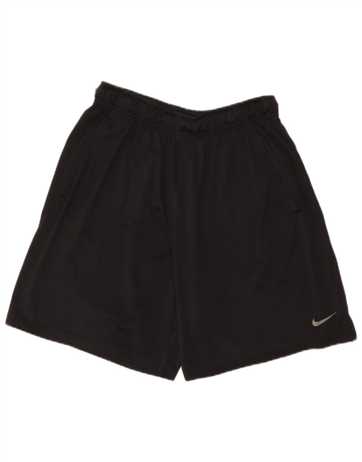 Ανδρικό αθλητικό σορτς Nike Dri Fit, μεγάλο μαύρο πολυεστέρα