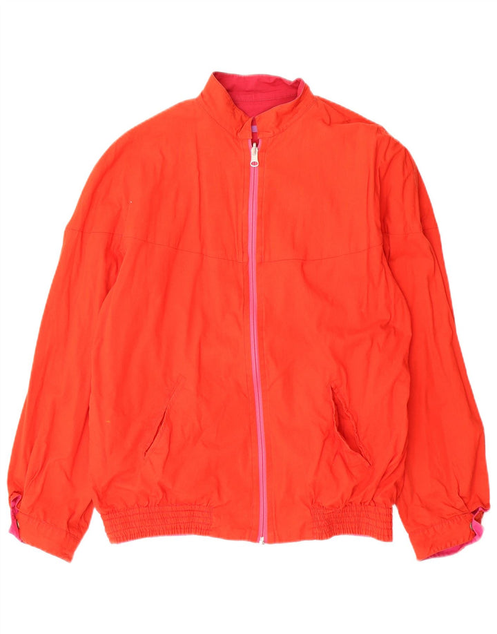 Vintage Γυναικείο Reversible Bomber Jacket UK 12 Medium Pink Geometric