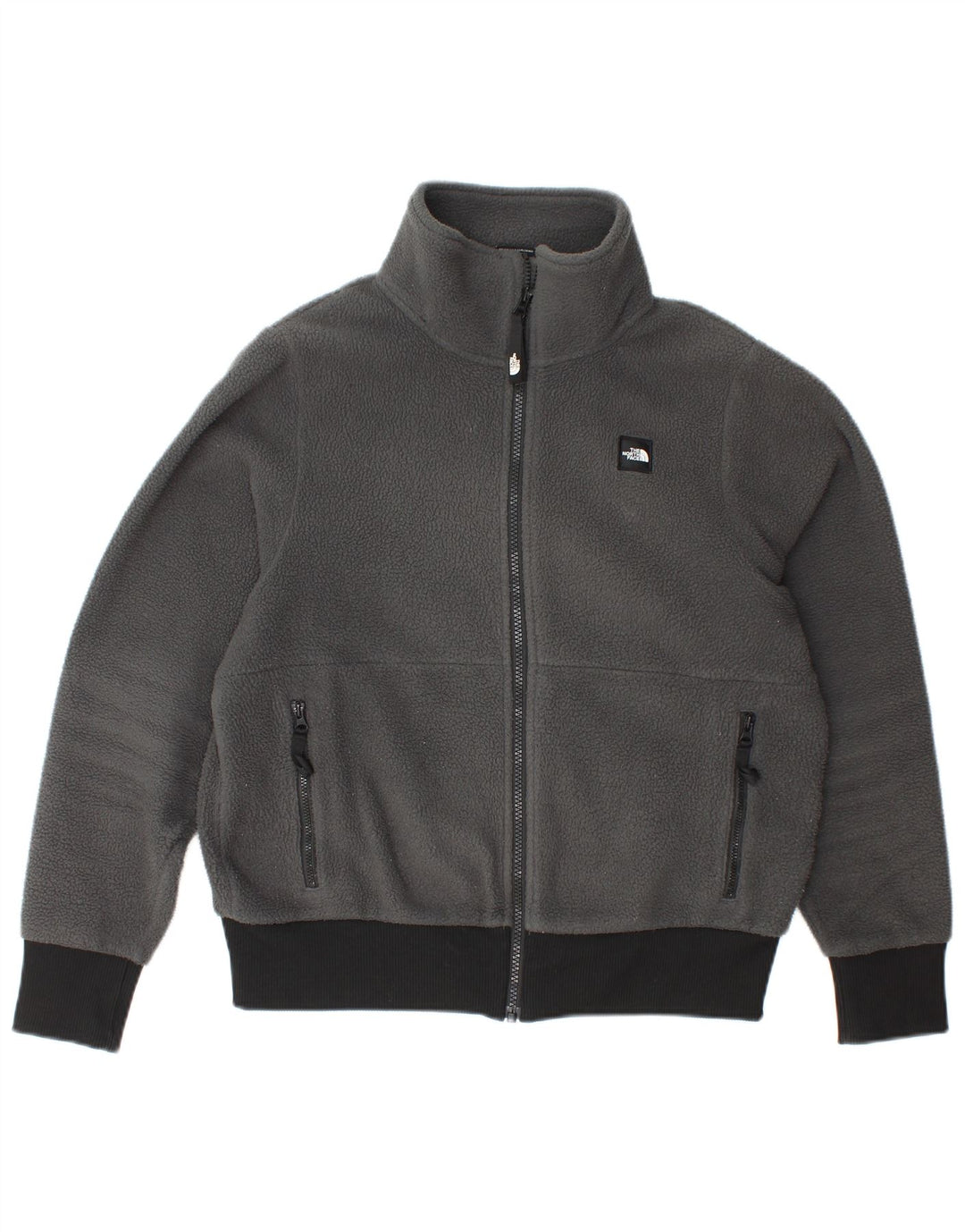 The North Face Γυναικείο Fleece Jacket UK 14 Medium Grey Colourblock