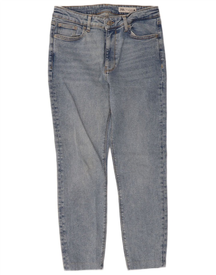 Zara Γυναικείο Cropped Jeans EU 42 Large W32 L24 Blue