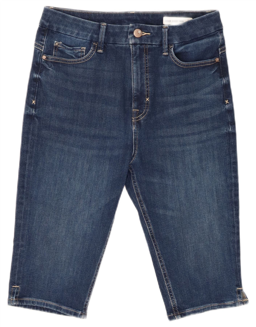 Marks & Spencer Γυναικείο τζιν σορτς UK 12 Medium W32 Μπλε βαμβακερό