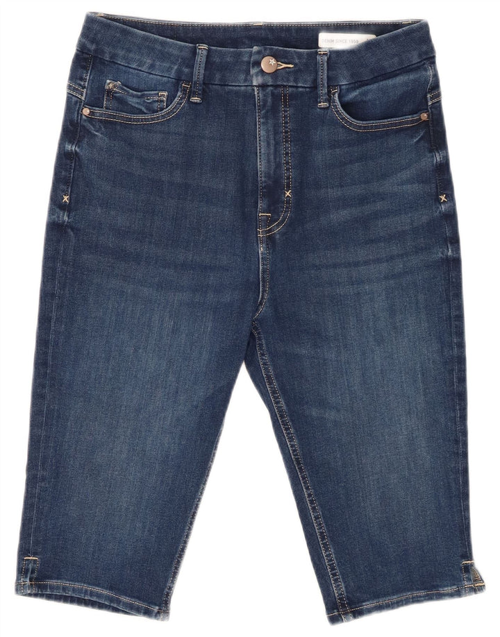 Marks & Spencer Γυναικείο τζιν σορτς UK 12 Medium W32 Μπλε βαμβακερό