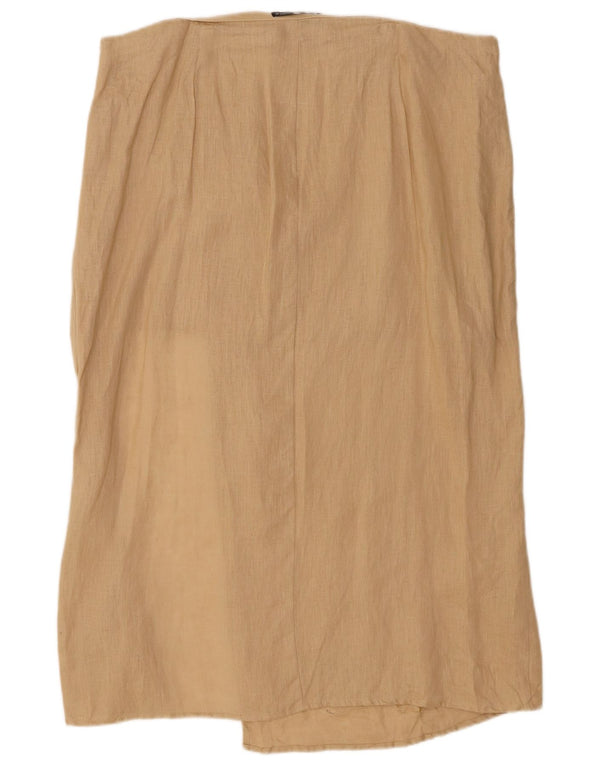 Zara Γυναικεία Φούστα Sarong 2XL W34 Μπεζ