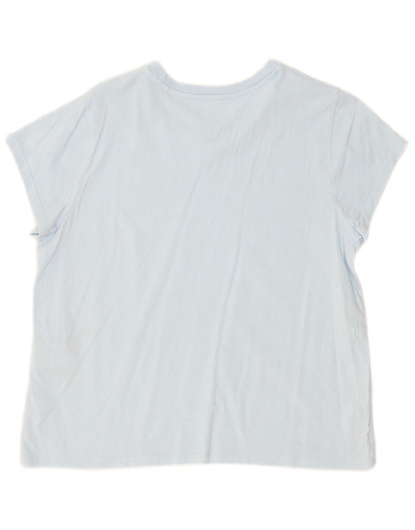 Γυναικείο γραφικό μπλουζάκι Levi's Top UK 18 XL Μπλε φλοράλ βαμβακερό