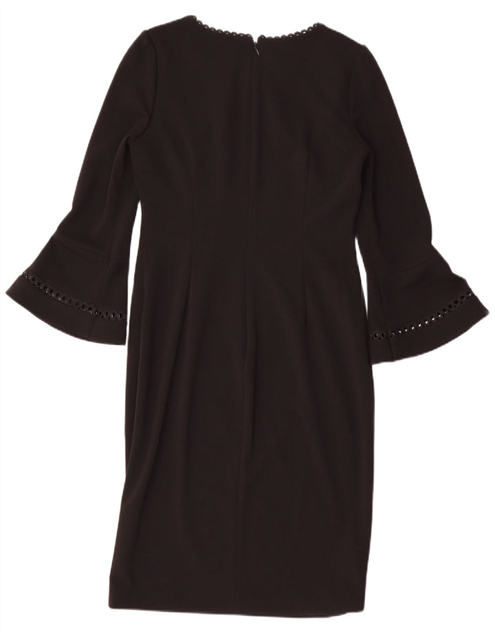 CALVIN KLEIN Γυναικείο φόρεμα με μανίκια 3/4 US 8 μεσαίο μαύρο πολυεστέρα
