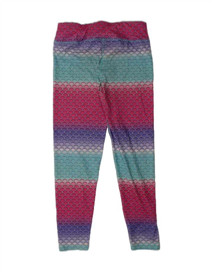 EDDIE BAUER Girls Leggings 14-15 Years Large  Multicoloured Striped Vintage Eddie Bauer and Second-Hand Eddie Bauer from Messina Hembry 