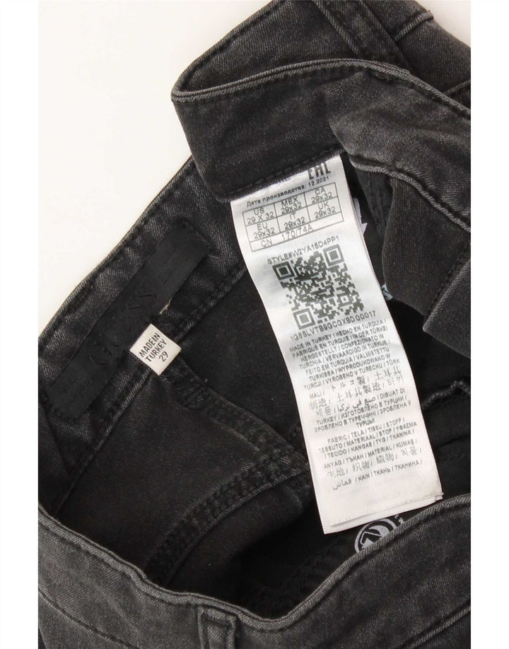 Ανδρικό τζιν ίσιο Guess W29 L32 Μαύρο βισκόζη