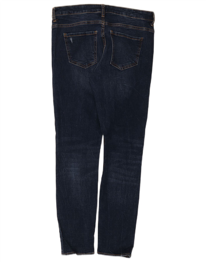 Zara Womens Distressed Skinny Jeans EU 40 Medium W30 L28 Blue