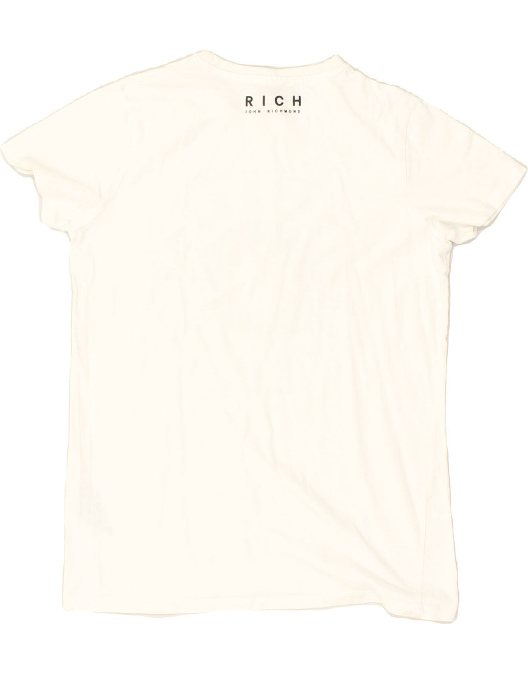 RICHMOND Boys Graphic T-Shirt Top 15-16 Years White Cotton | Vintage Richmond | Thrift | Second-Hand Richmond | Used Clothing | Messina Hembry 