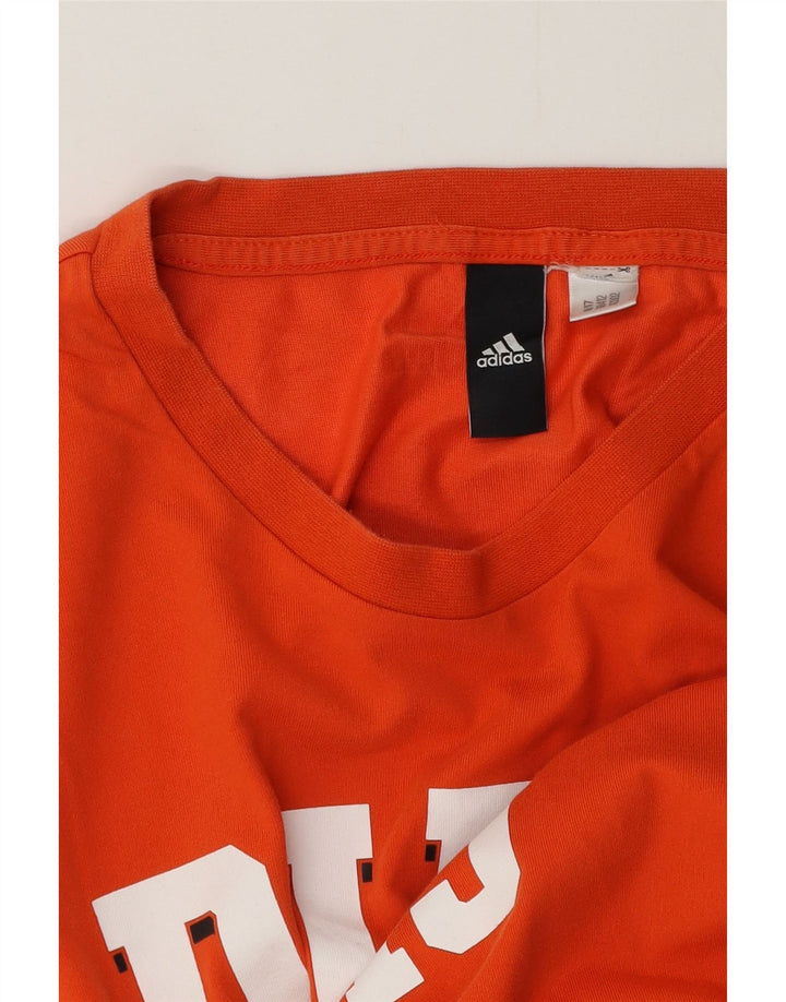 Ανδρικό γραφικό T-Shirt Adidas Top Large Πορτοκαλί