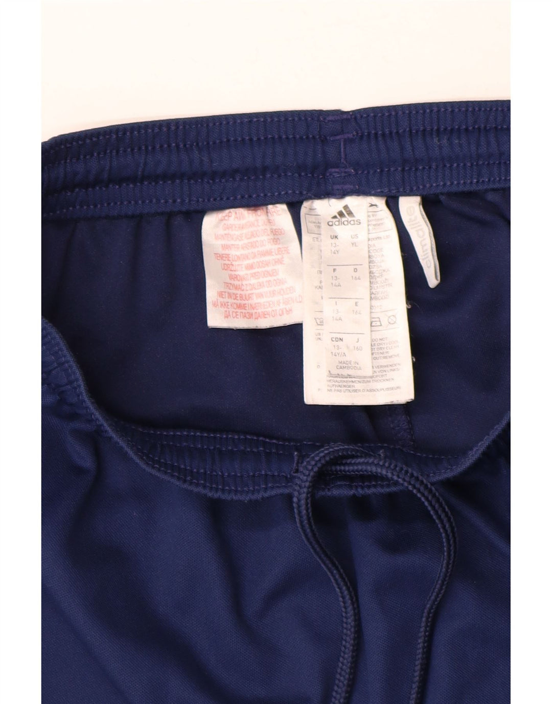 Αθλητικά σορτς ADIDAS για αγόρια Climalite 13-14 ετών Navy Blue Polyester