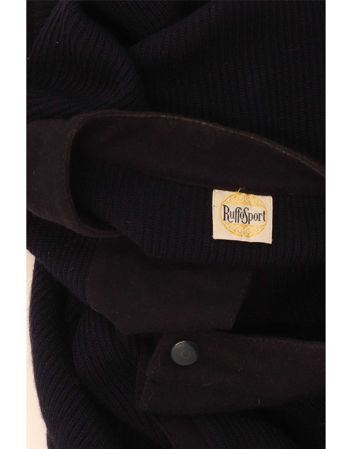 Ανδρικό πουλόβερ με ζακέτα Ruffo XL Navy Blue