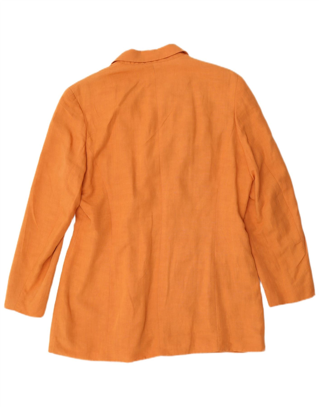 Vintage γυναικείο σακάκι με διπλό στήθος UK 16 πορτοκαλί βισκόζη