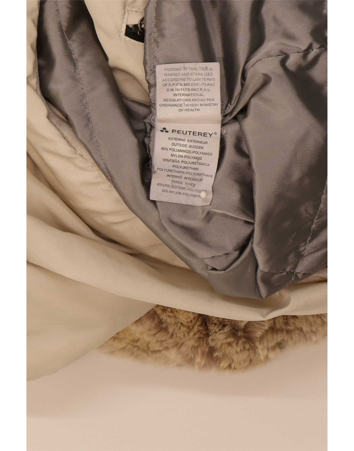 PEUTEREY Γυναικείο μπουφάν με επένδυση IT 40 Medium Beige Polyamide
