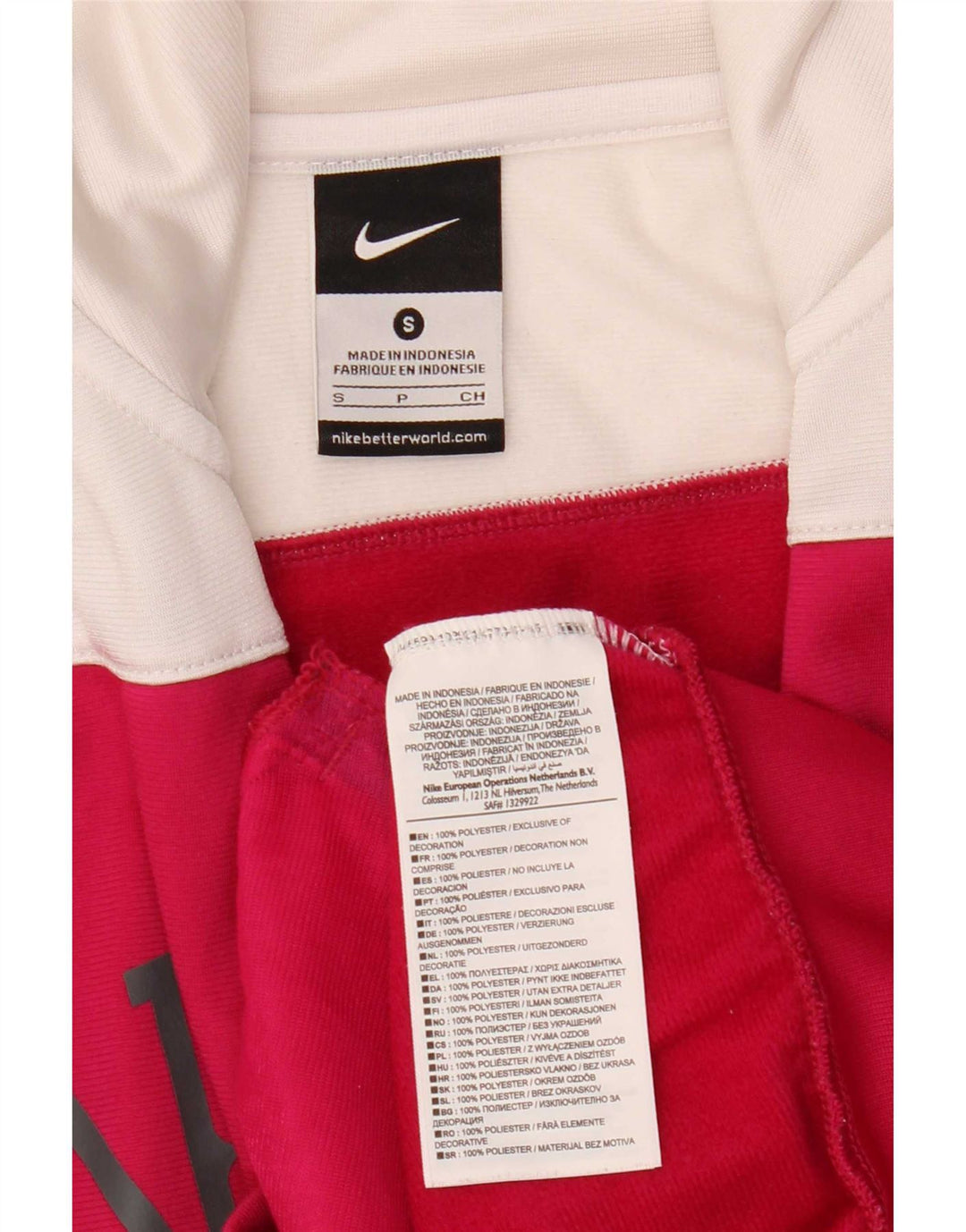 Γυναικεία φόρμα γραφικών Nike Top Jacket UK 10 Small Pink Colourblock