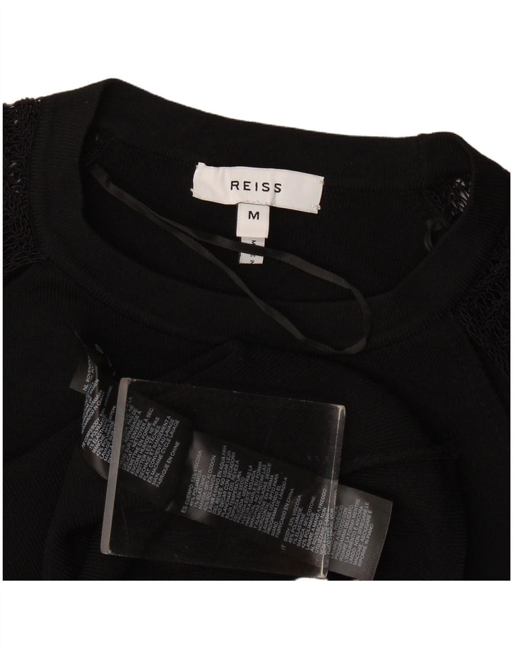 Γυναικείο πουλόβερ Reiss Crew Neck Jumper UK 12 Medium Black Viscose