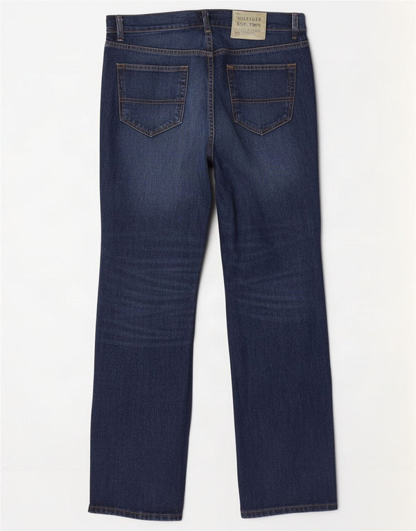 Tommy Hilfiger Mens Straight Jeans W38 L34 Navy Blue Cotton