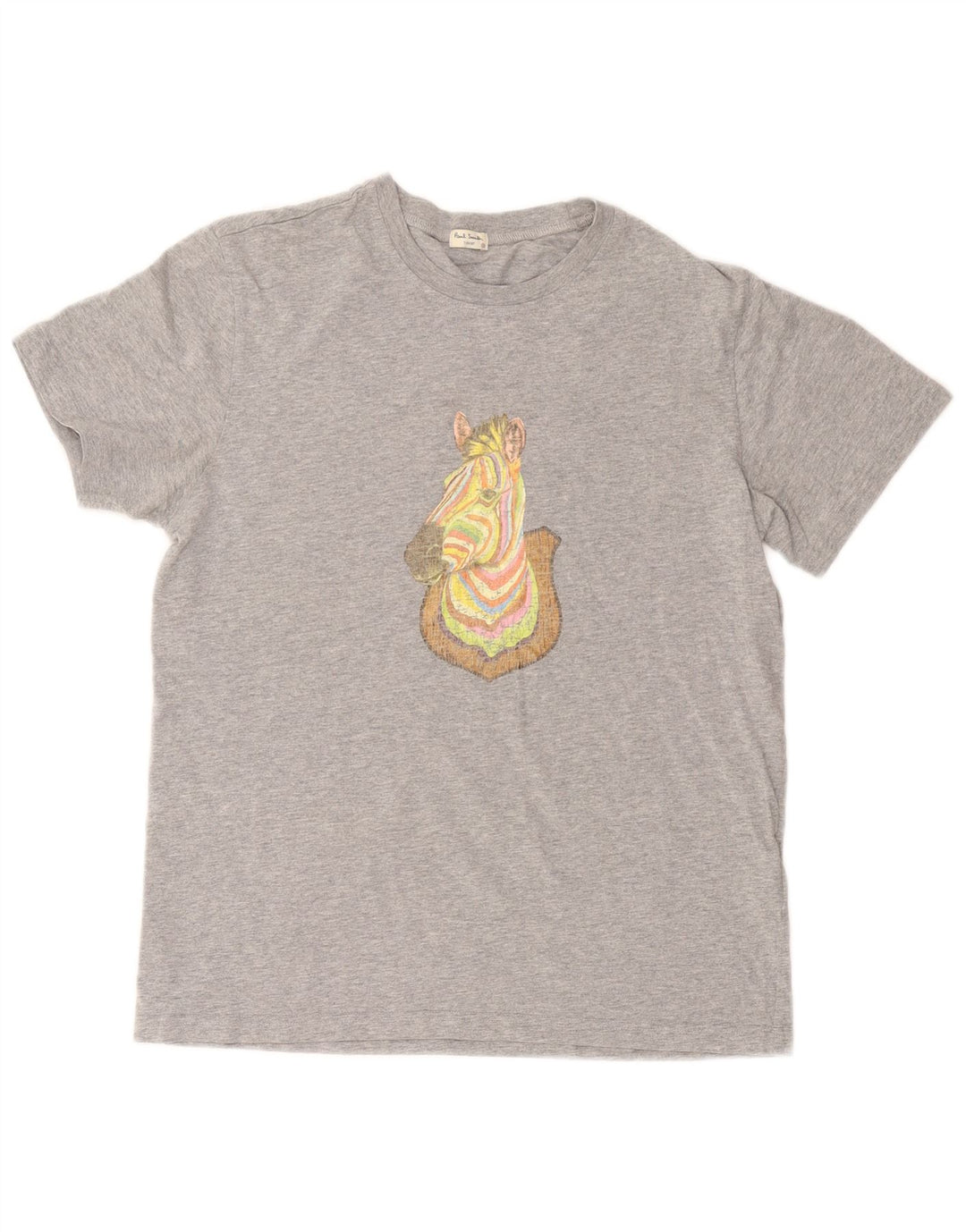 PAUL SMITH Ανδρικό γραφικό μπλουζάκι μπλουζάκι από βαμβακερό μικρό γκρι ζωάκι