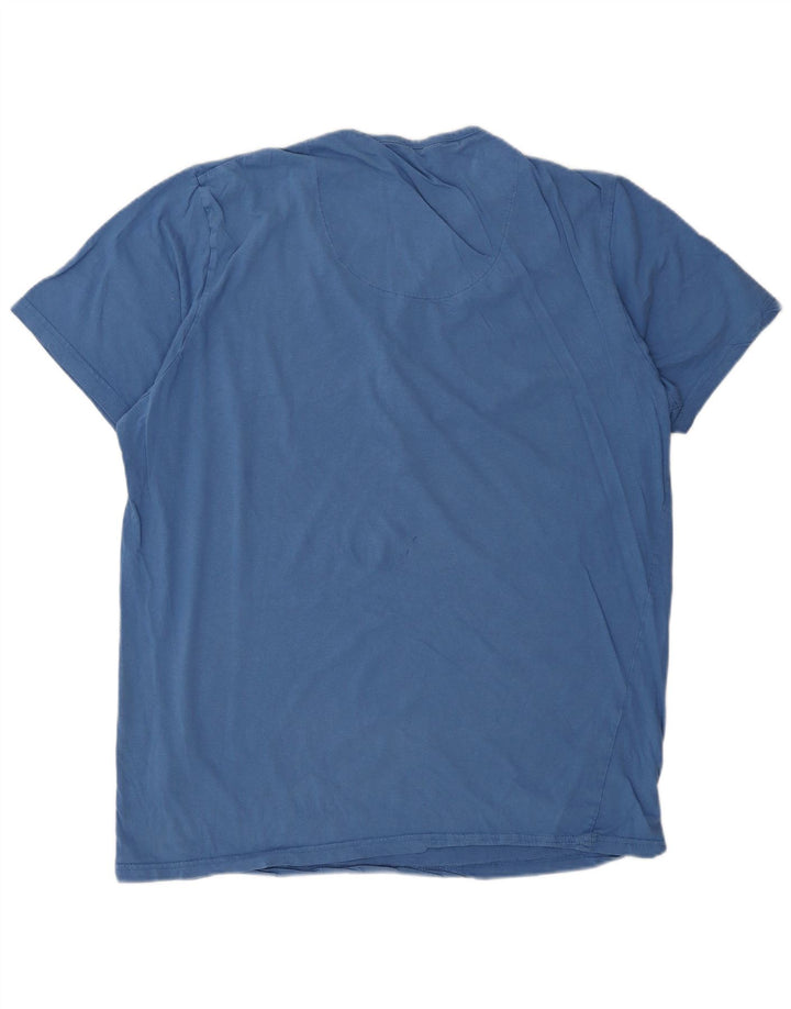 Jack & Jones Ανδρικό T-Shirt Top 2XL Μπλε βαμβακερό