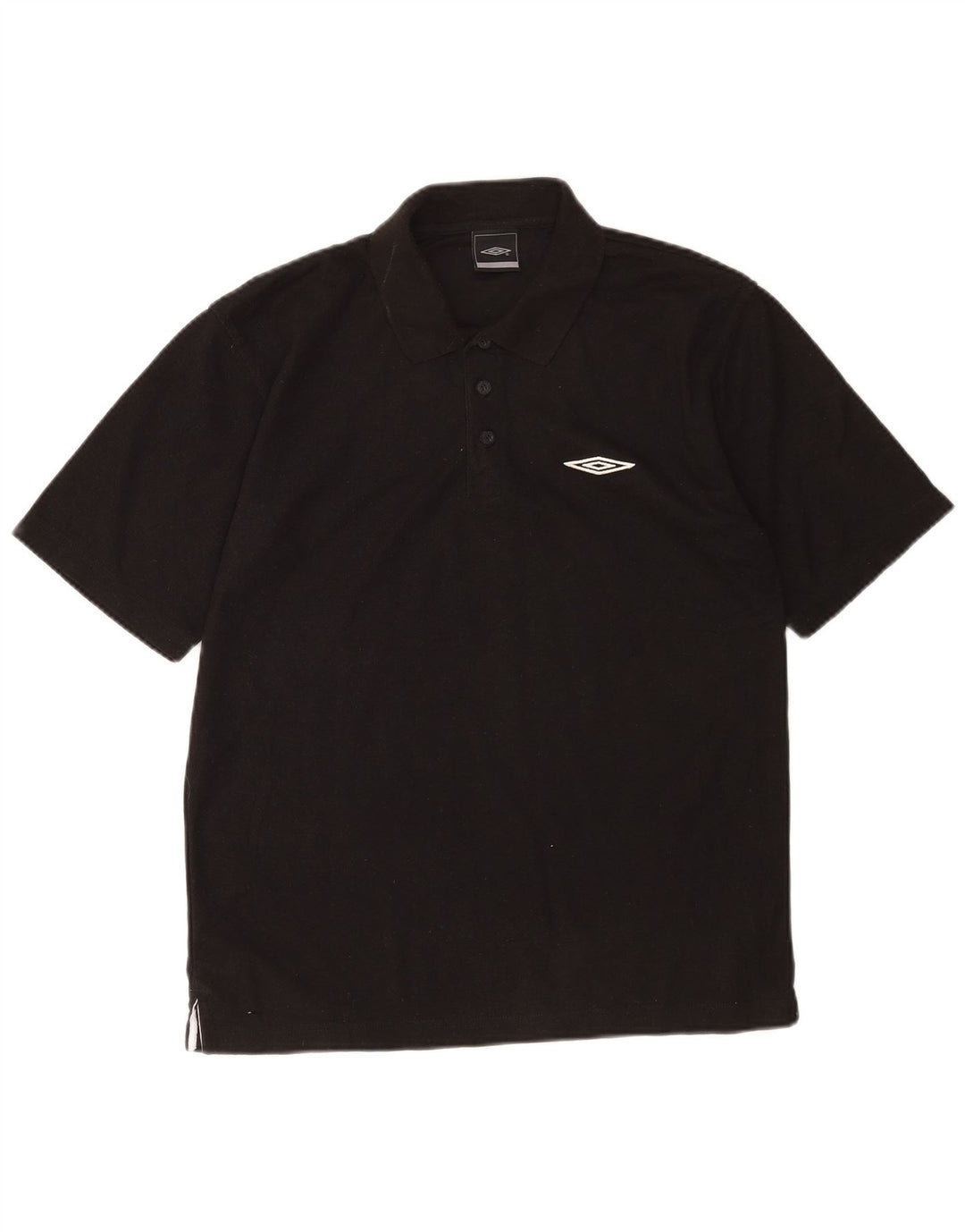 Ανδρικό πουκάμισο Umbro Polo Medium μαύρο πολυεστέρα