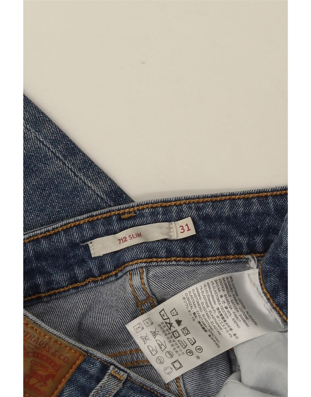 LEVI'S Γυναικείο 712 Slim Jeans W31 L28 Μπλε Βαμβακερό