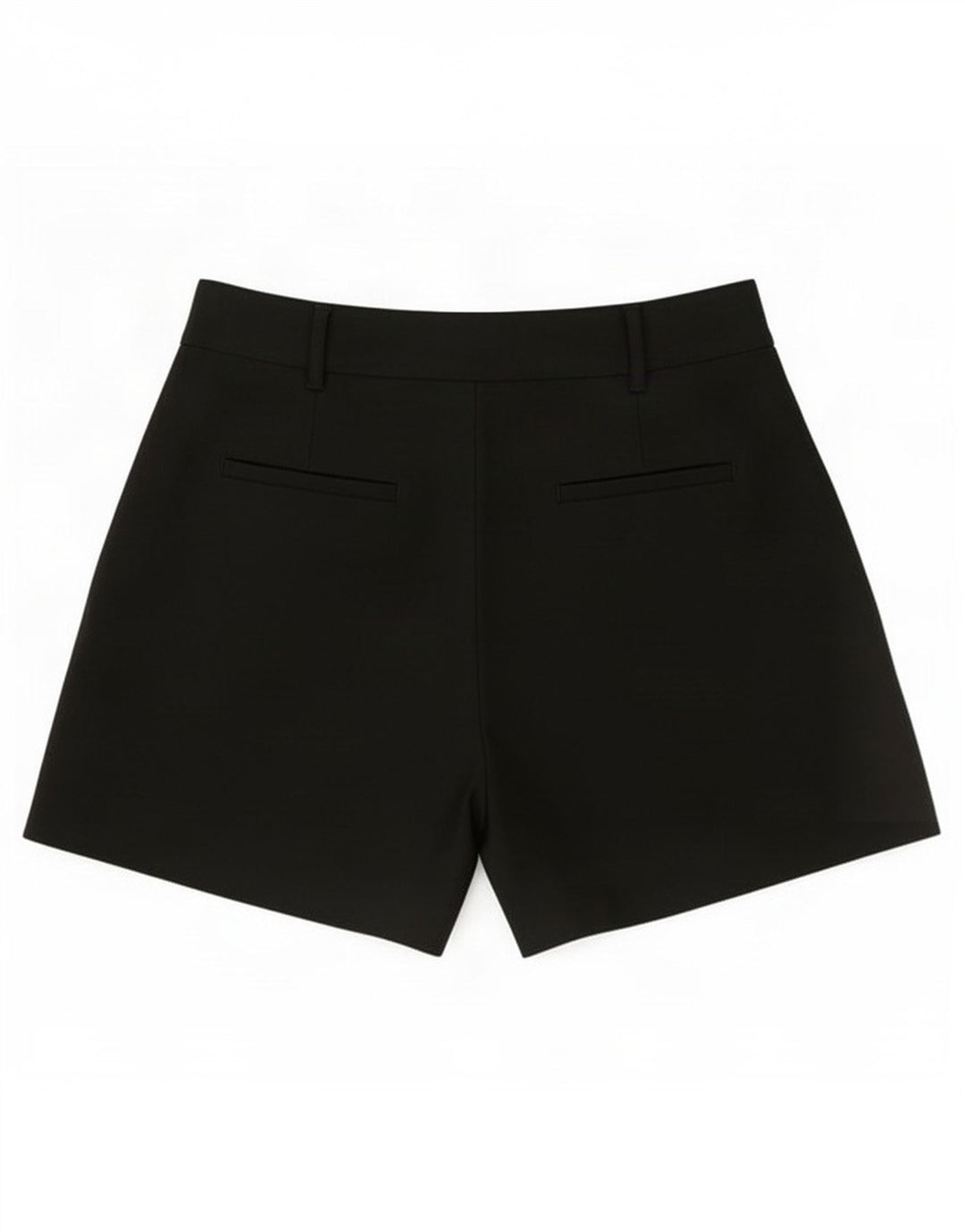 Zara Γυναικείο σορτς Chino με καρφίτσα μεσαίο μαύρο W28