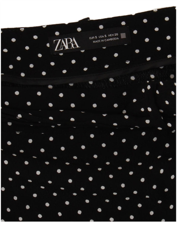 Γυναικείο σορτς ZARA Casual Small W26 Μαύρο πουά