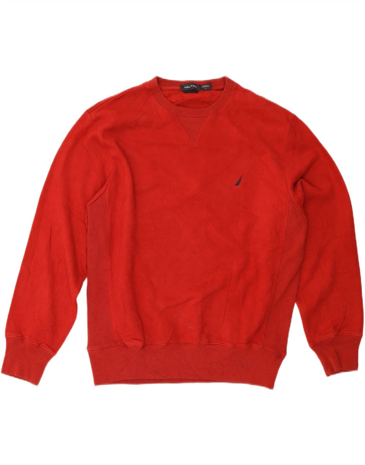 NAUTICA Mens Sweatshirt Jumper Large Red Vintage Nautica and Second-Hand Nautica from Messina Hembry 