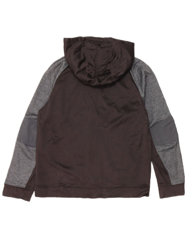 RUSSELL ATHLETIC Boys Dri-Power Zip Hoodie Sweater 15-16 Years 2XL Black