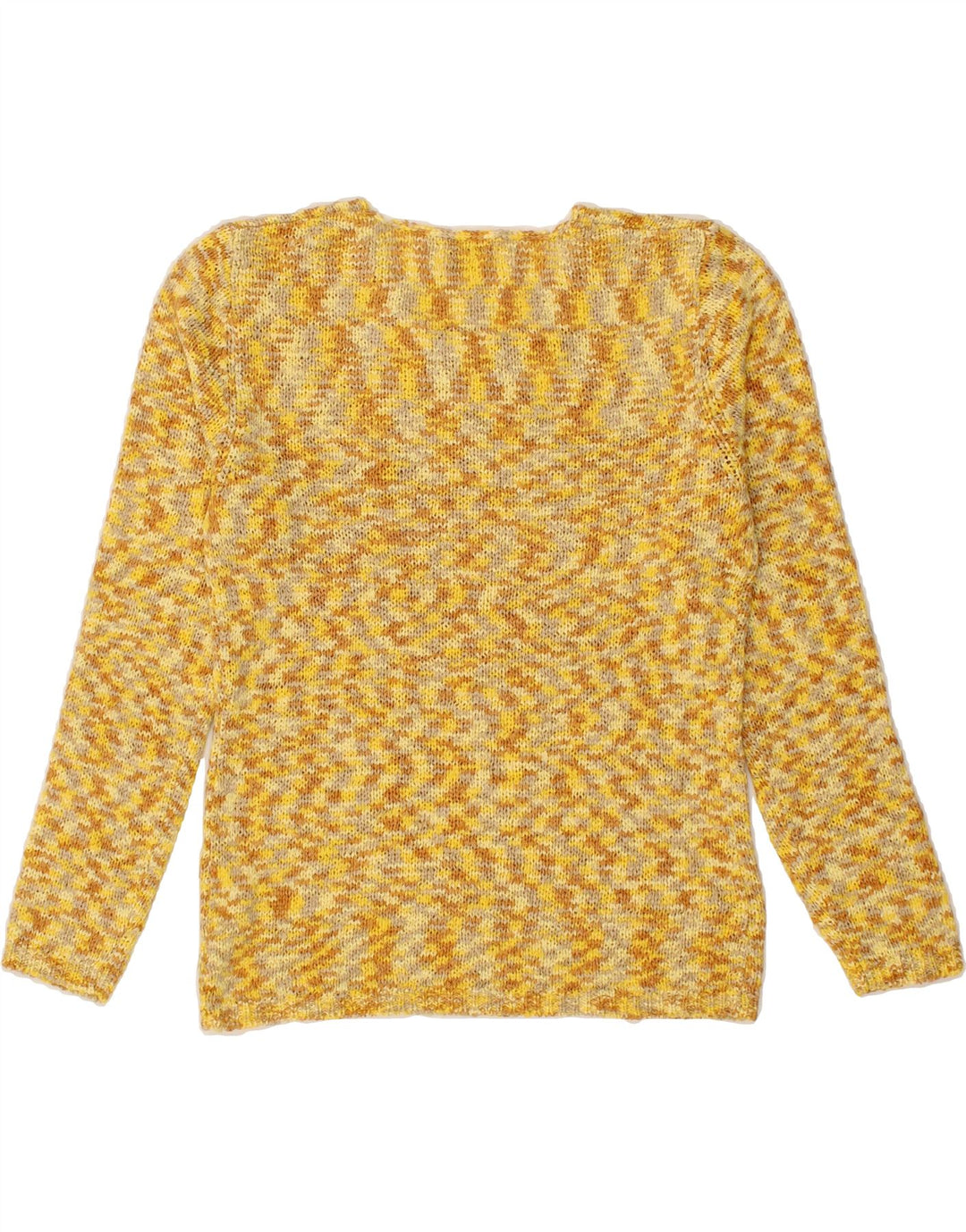 SURPRISE Womens Oversized Crew Neck Jumper Sweater UK 10 Small Yellow Vintage SURPRISE and Second-Hand SURPRISE from Messina Hembry 