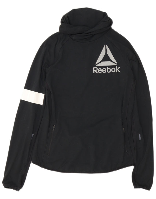 Γυναικεία φόρμα Reebok Top Jacket UK 12/14 Medium Black Colourblock